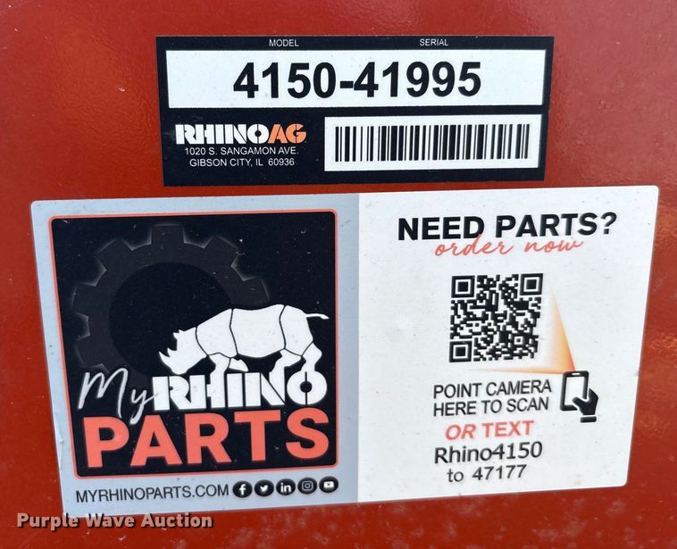 image for item EU0072 Rhino 4150 batwing rotary mower