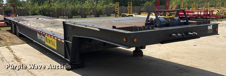 image for item EU0074 2008 Ledwell LW48-HT2-10-PB drop deck hydraulic tail equipment trailer