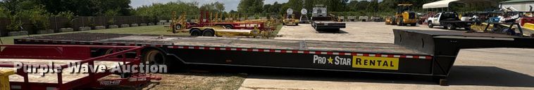 image for item EU0074 2008 Ledwell LW48-HT2-10-PB drop deck hydraulic tail equipment trailer