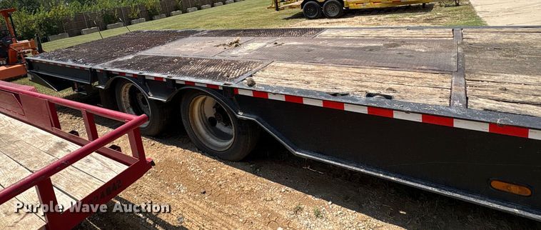 image for item EU0074 2008 Ledwell LW48-HT2-10-PB drop deck hydraulic tail equipment trailer