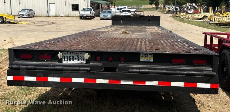 image for item EU0074 2008 Ledwell LW48-HT2-10-PB drop deck hydraulic tail equipment trailer