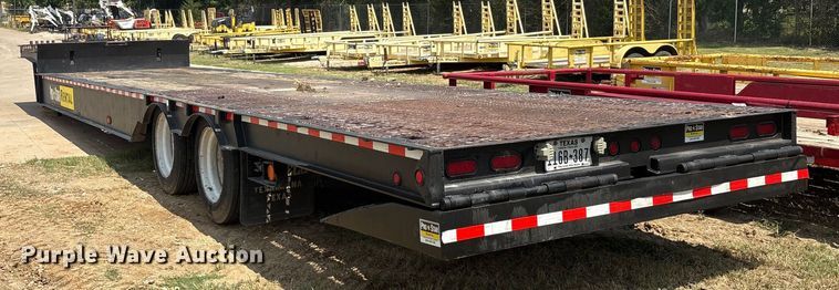 image for item EU0074 2008 Ledwell LW48-HT2-10-PB drop deck hydraulic tail equipment trailer