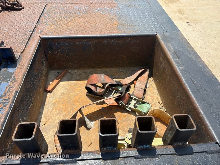 image for item EU0074 2008 Ledwell LW48-HT2-10-PB drop deck hydraulic tail equipment trailer