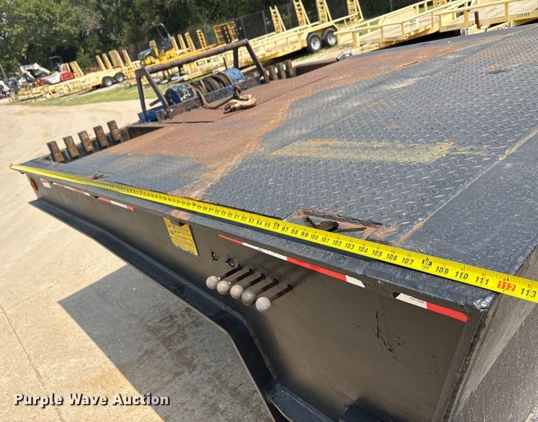 image for item EU0074 2008 Ledwell LW48-HT2-10-PB drop deck hydraulic tail equipment trailer