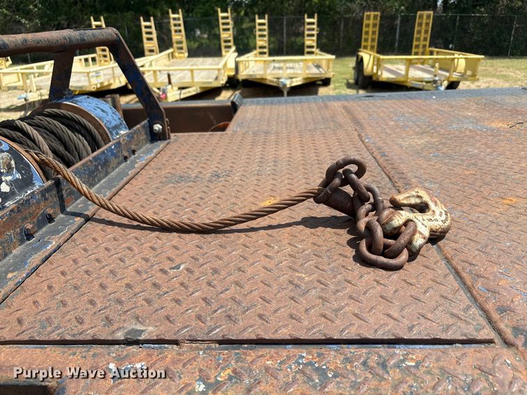 image for item EU0074 2008 Ledwell LW48-HT2-10-PB drop deck hydraulic tail equipment trailer