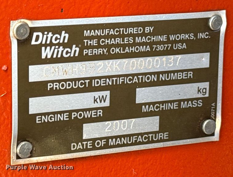 image for item EU2151 2013 Ditch Witch RT115 cable plow