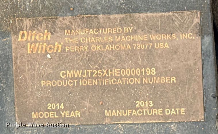 image for item EU2155 2013 Ditch Witch JT25 directional boring unit