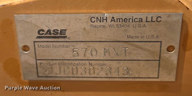 image for item EU3621 2005 Case 570MXT landscape tractor