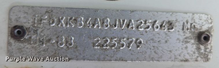 image for item EV1592 1988 Ford F800 