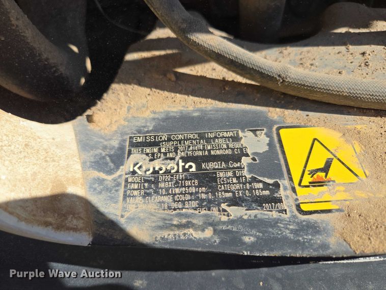 image for item EV1611 2018 Bobcat E20 mini excavator