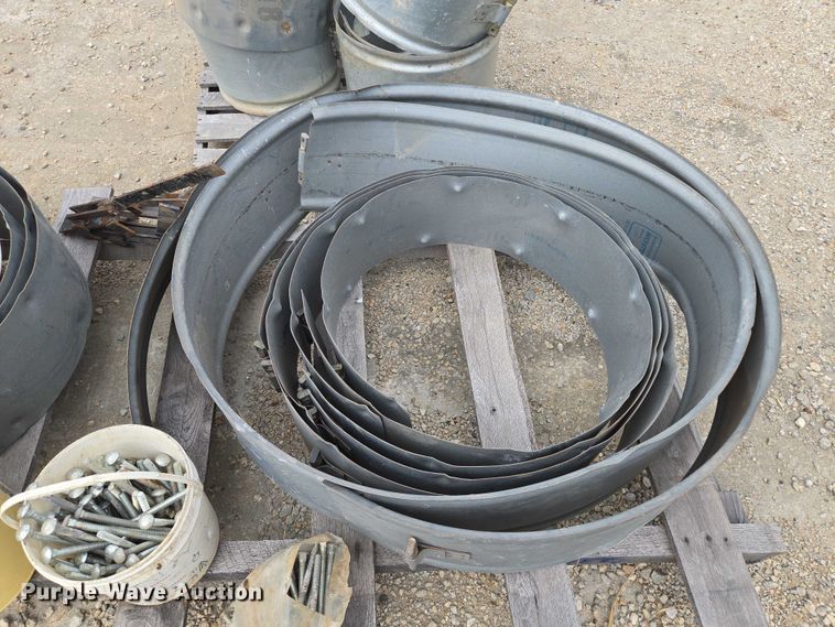 image for item EV1638 Approximately 20 galvanized pipe clamps