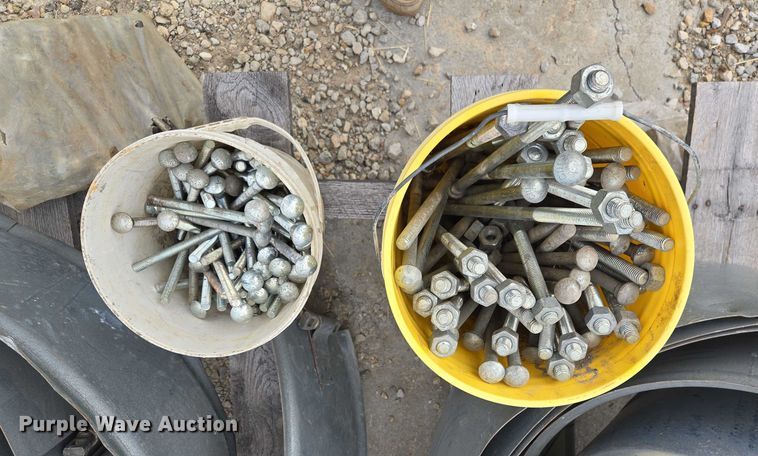 image for item EV1638 Approximately 20 galvanized pipe clamps