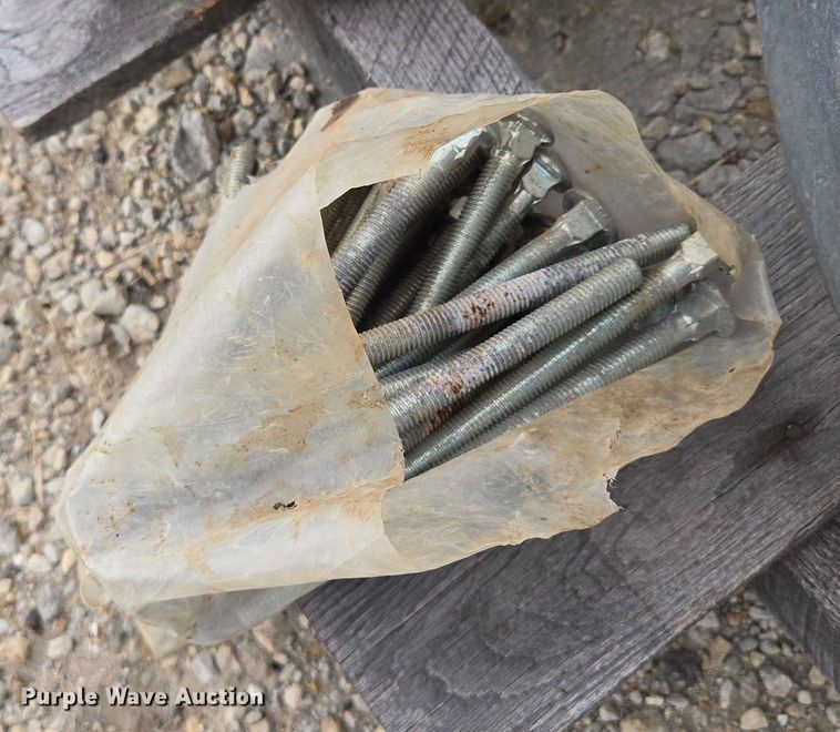 image for item EV1638 Approximately 20 galvanized pipe clamps