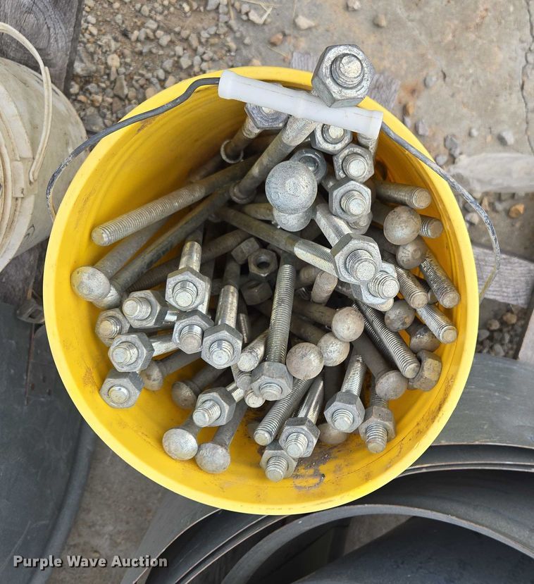 image for item EV1638 Approximately 20 galvanized pipe clamps
