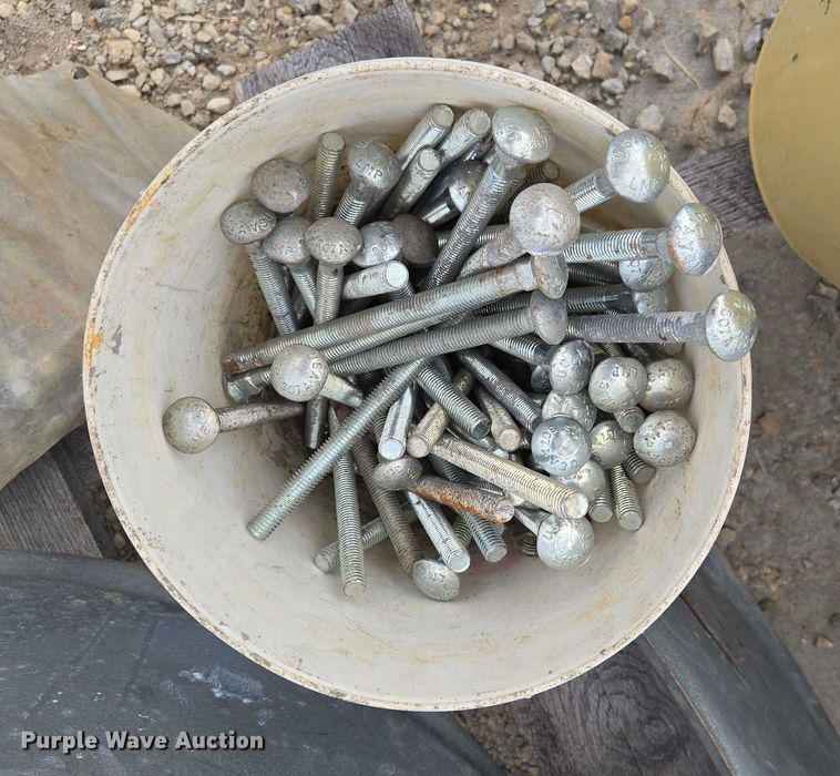 image for item EV1638 Approximately 20 galvanized pipe clamps