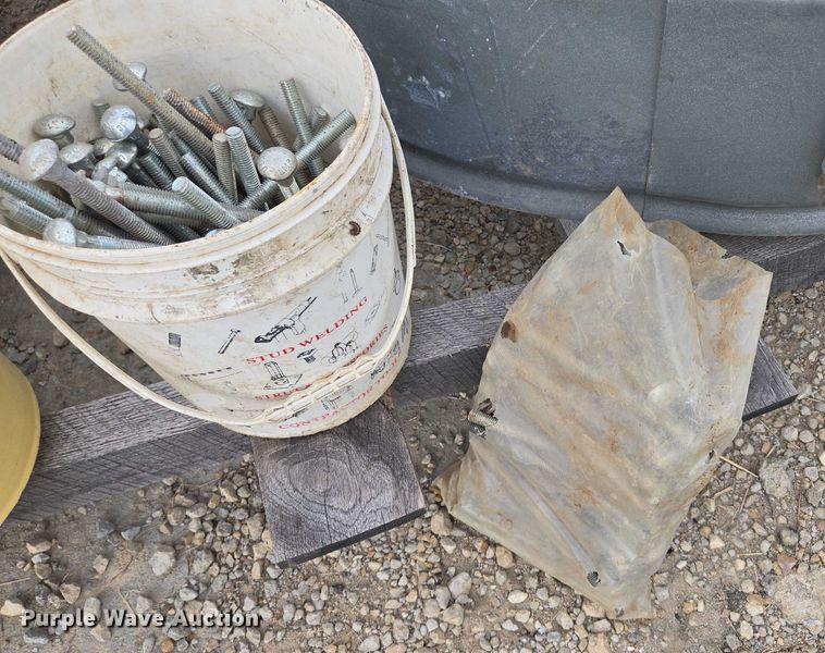 image for item EV1638 Approximately 20 galvanized pipe clamps