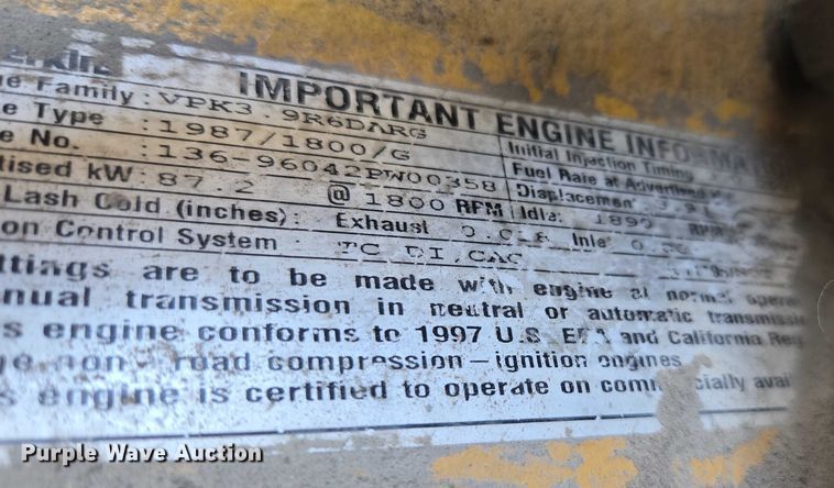 image for item EV1666 1998 Generac 98A01538S generator