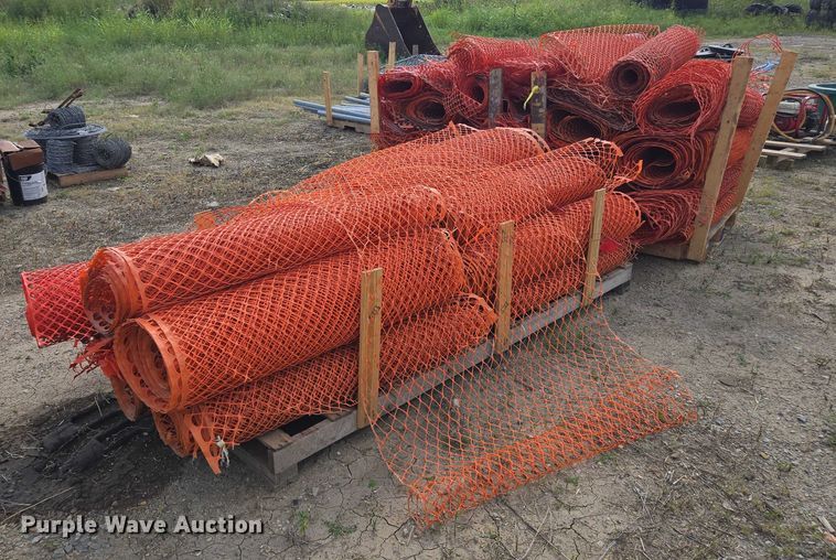 image for item EV1668 Approximately 20 rolls of safety fence