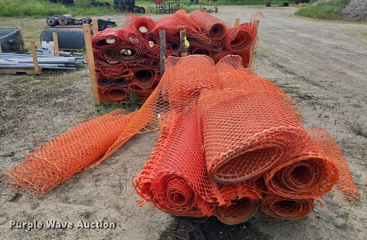 image for item EV1668 Approximately 20 rolls of safety fence