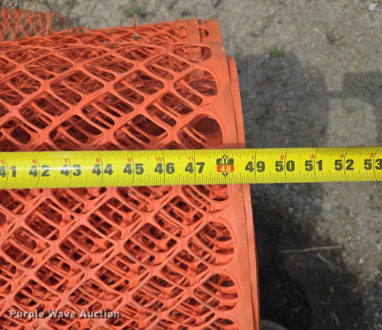 image for item EV1668 Approximately 20 rolls of safety fence