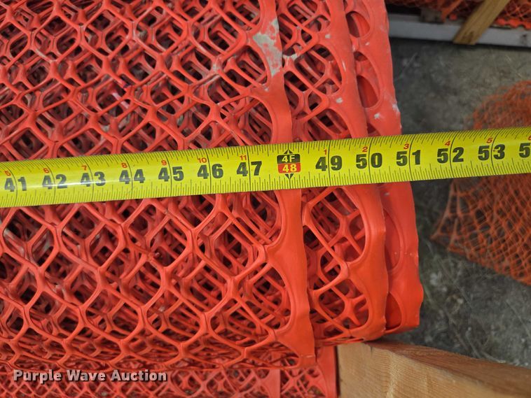 image for item EV1668 Approximately 20 rolls of safety fence