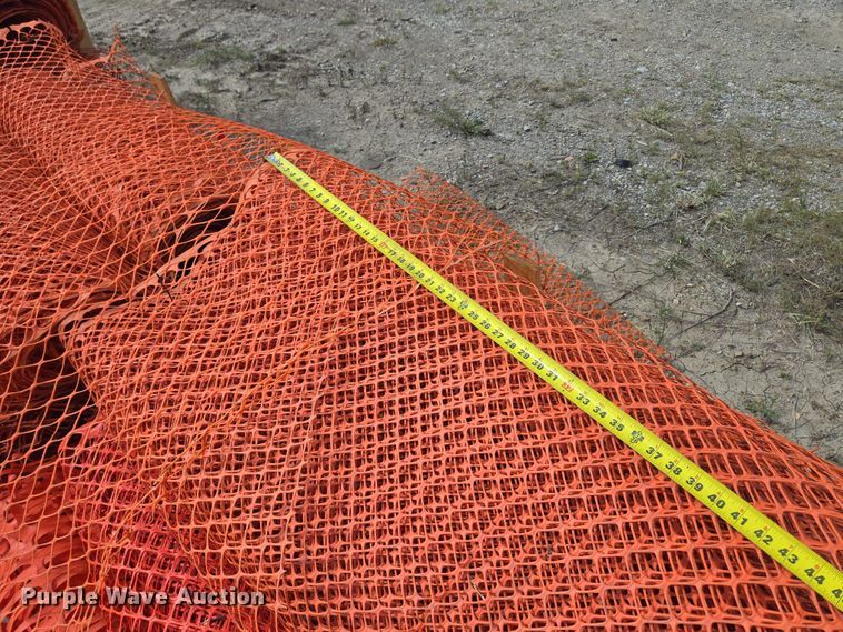 image for item EV1668 Approximately 20 rolls of safety fence