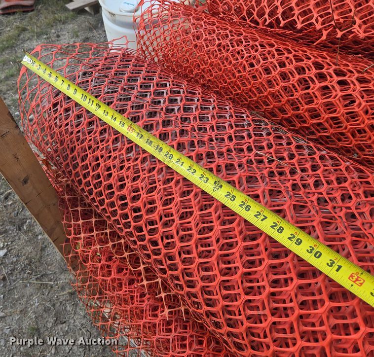 image for item EV1668 Approximately 20 rolls of safety fence