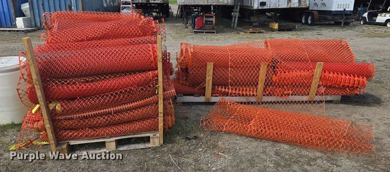 image for item EV1668 Approximately 20 rolls of safety fence