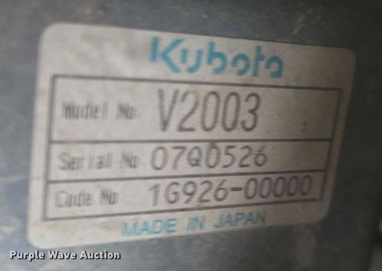 image for item EV1724 2008 Bobcat 337G mini excavator