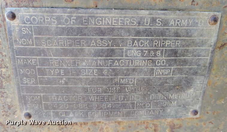 image for item IP9679 Clark 290M scraper