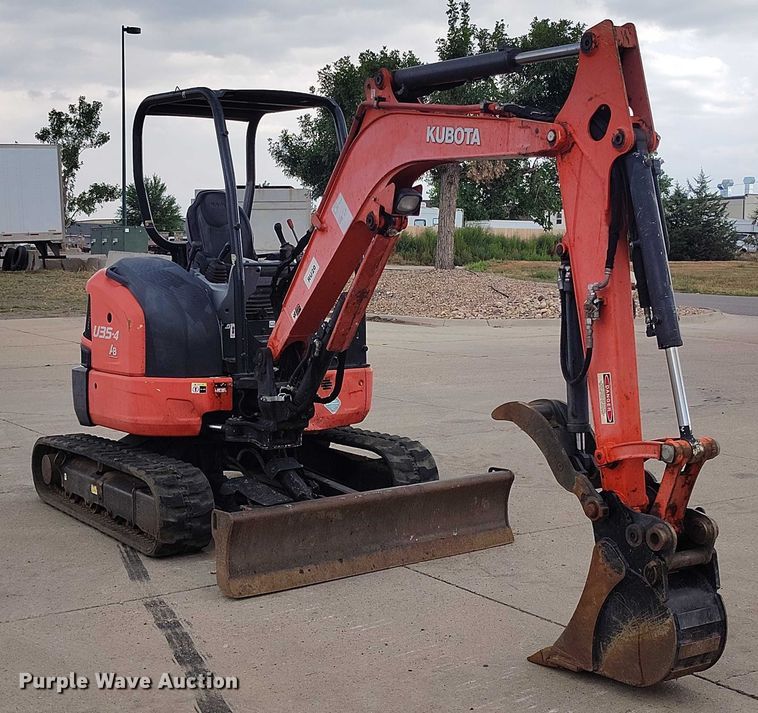 image for item IP9692 2014 Kubota U35-4 mini excavator