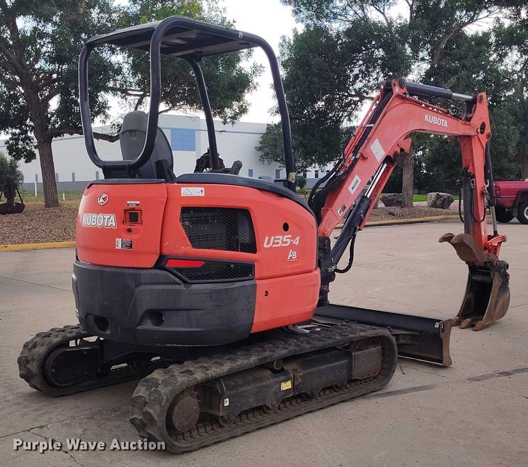 image for item IP9692 2014 Kubota U35-4 mini excavator