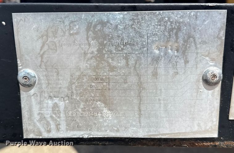 image for item NU9561 2011 Energy Absorption crash attenuator 