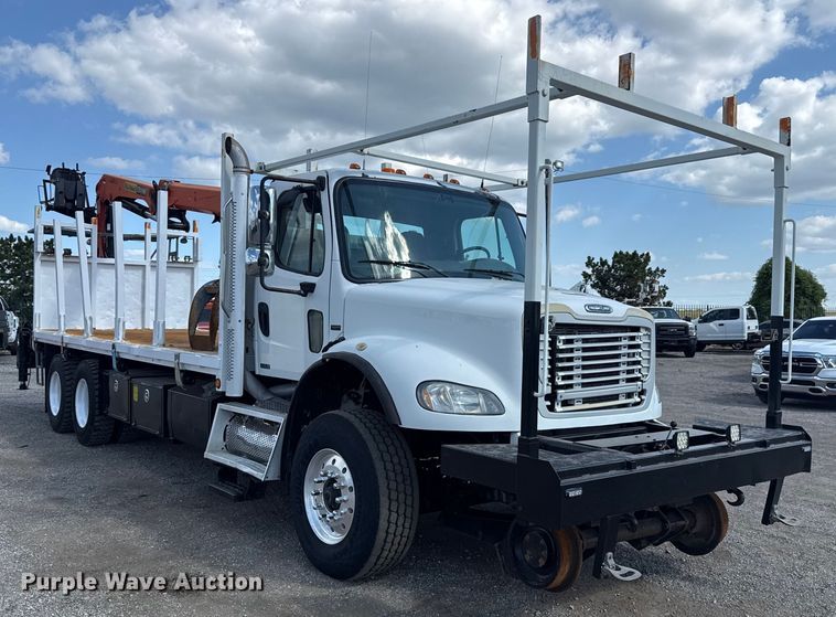 image for item NU9568 2010 Freightliner Business Class M2 grapple crane truck 