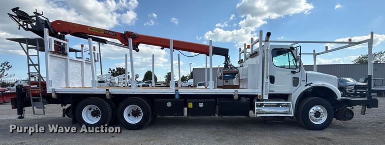 image for item NU9568 2010 Freightliner Business Class M2 grapple crane truck 