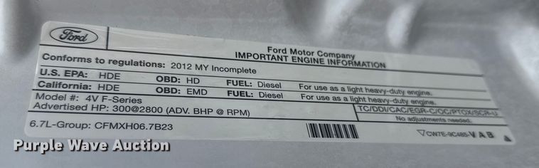 image for item NU9576 2012 Ford F550 Super Duty bucket truck