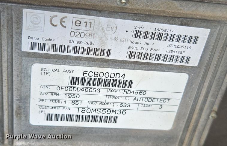 image for item YA0686 2005 Mack Granite CV713 dump truck