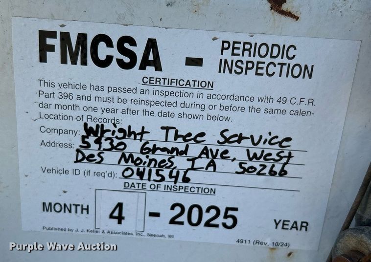 image for item YA0767 2015 Altec DC1317 wood chipper