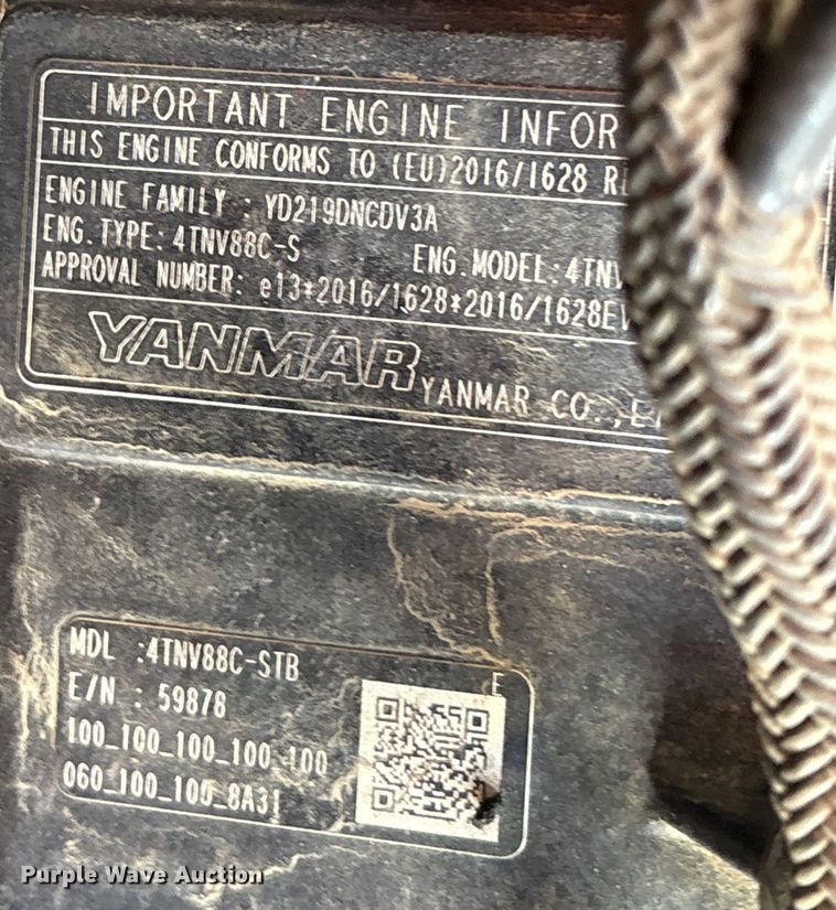 image for item YA0952 2019 Takeuchi TB240  mini excavator