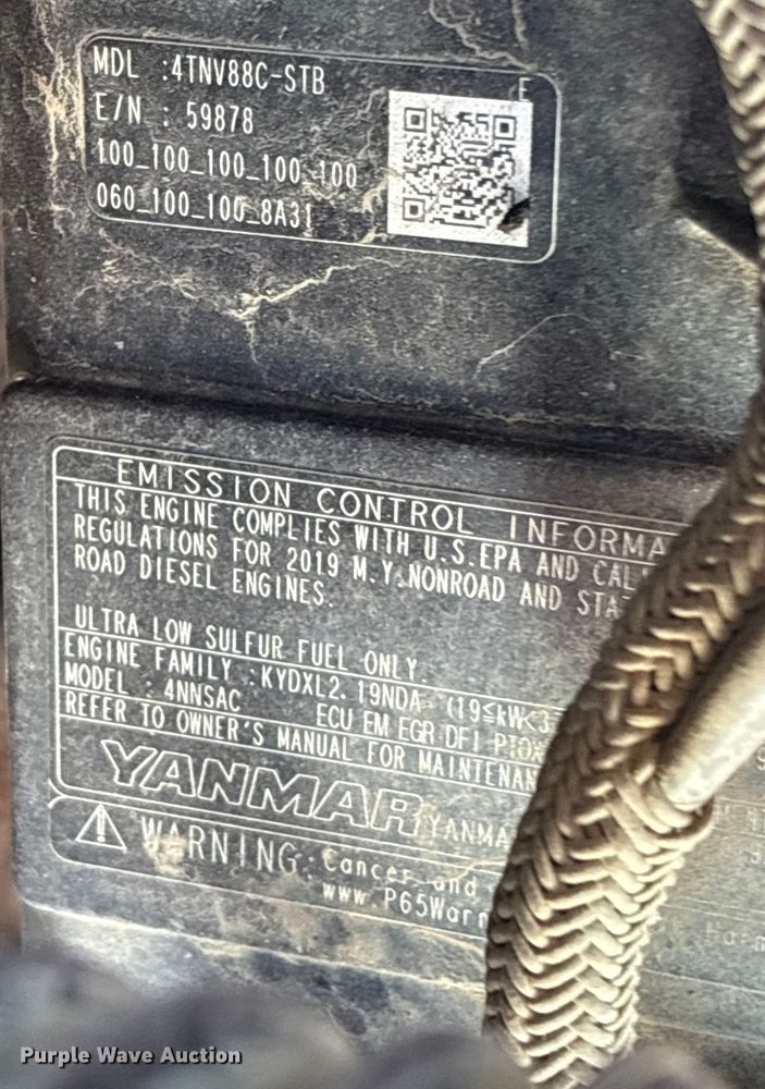 image for item YA0952 2019 Takeuchi TB240  mini excavator