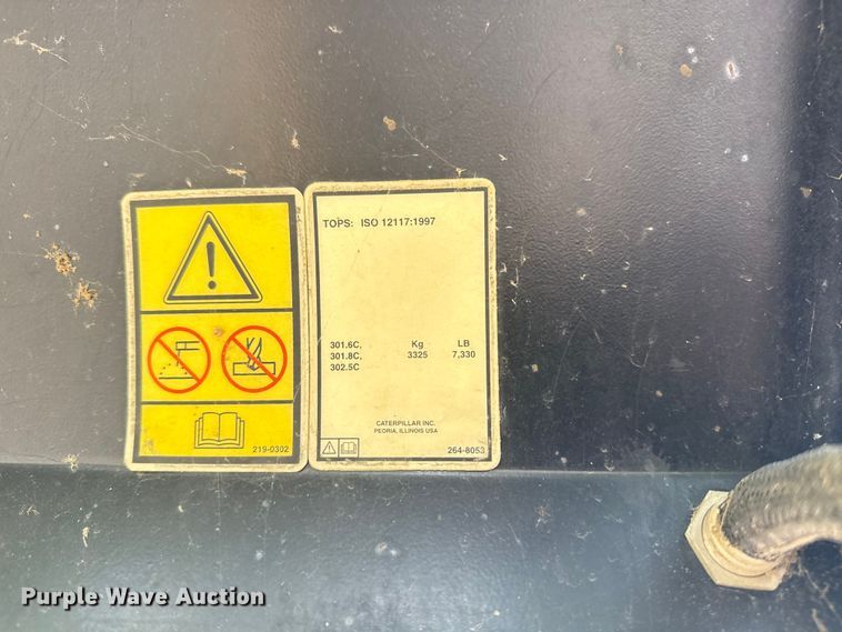 image for item DJ7799 2006 Caterpillar 302.5C mini excavator