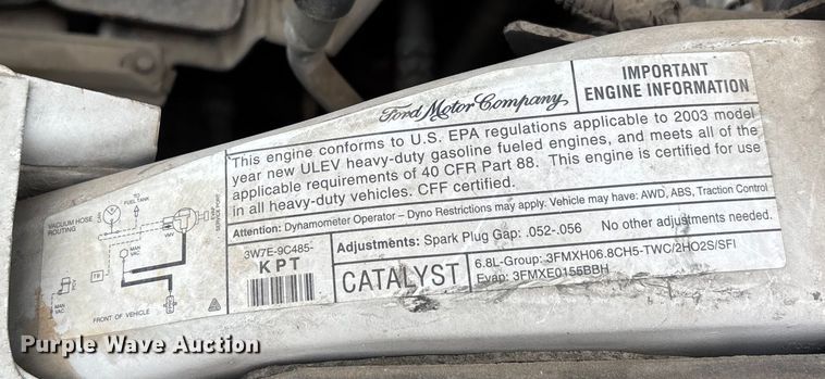 image for item DU1299 2003 Ford F250 Super Duty Crew Cab pickup truck