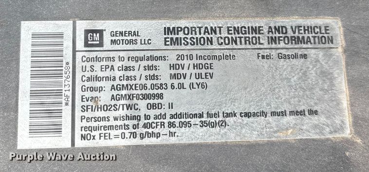 image for item DU1302 2010 Chevrolet Silverado 3500HD Crew Cab utility bed pickup truck