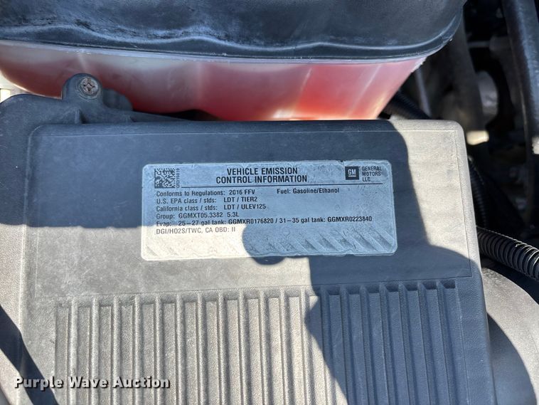 image for item DU1313 2016 Chevrolet Tahoe Poice SUV