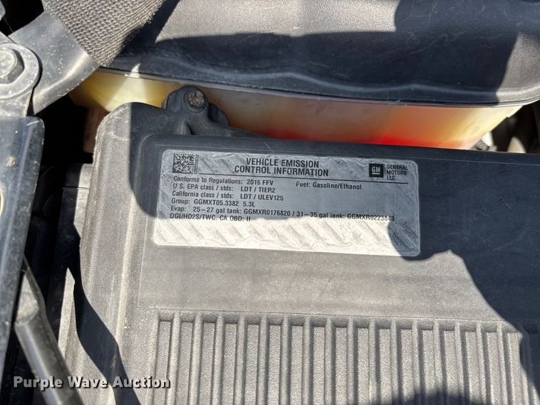 image for item DU1314 2016 Chevrolet Tahoe Police SUV