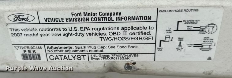 image for item DW3469 2007 Ford Crown Victoria Police Interceptor 