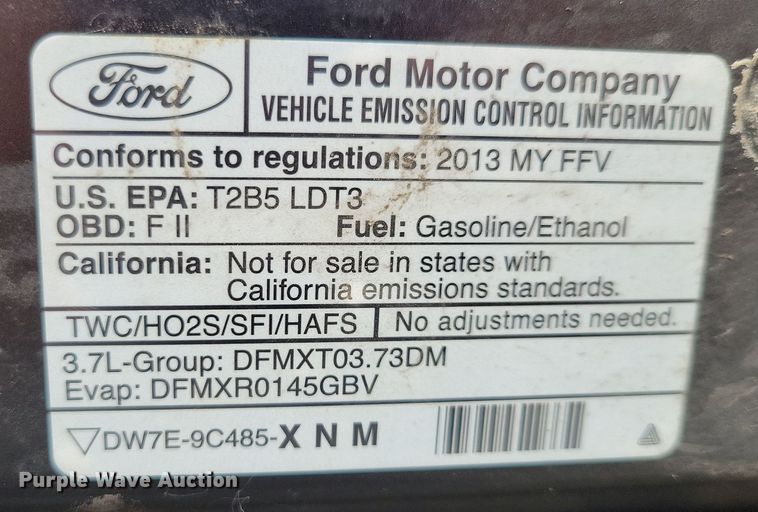 image for item DX7254 2013 Ford Explorer Police Interceptor  SUV