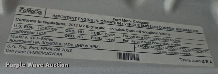 image for item DX7260 2015 Ford F550 bucket truck