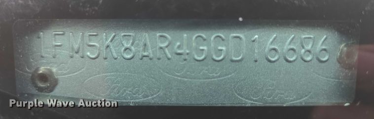 image for item DX7263 2016 Ford Explorer Police Interceptor  SUV