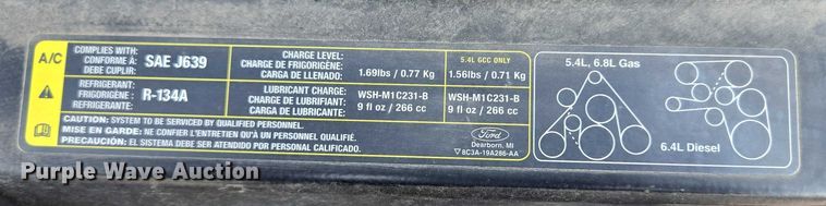 image for item DX7267 2009 Ford F550 box truck